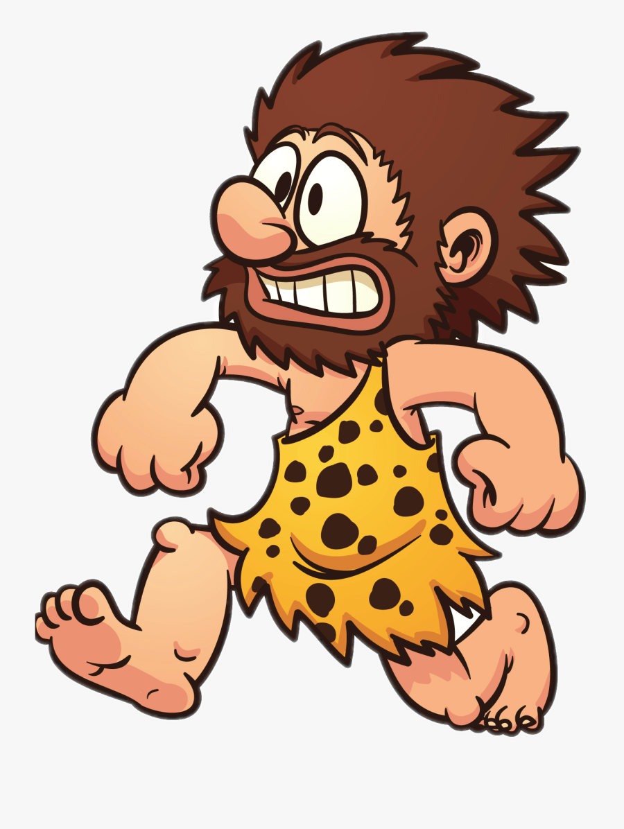 Caveman Clipart Running - Fight Or Flight Lion, Transparent Clipart