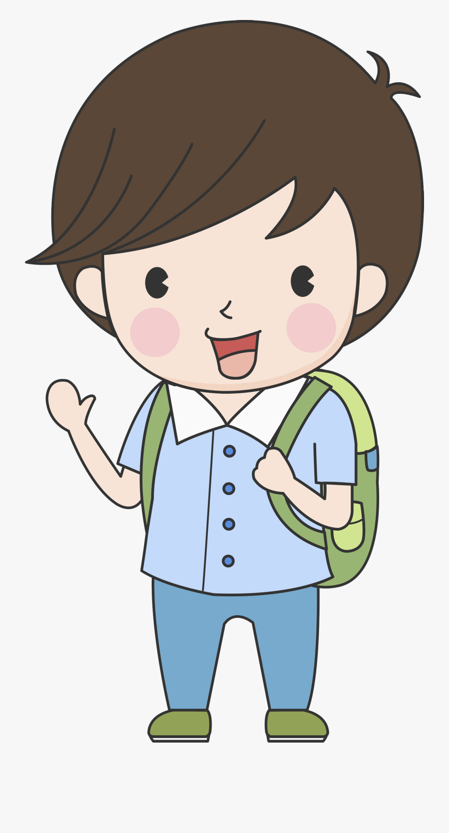 Paper Child Material Clip - School Boy Clip Art, Transparent Clipart