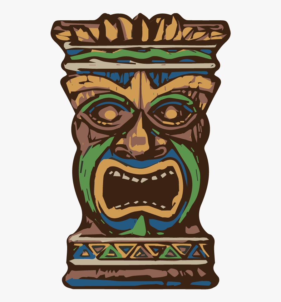Transparent Hawaii Clip Art - Hawaiian Tiki Png, Transparent Clipart