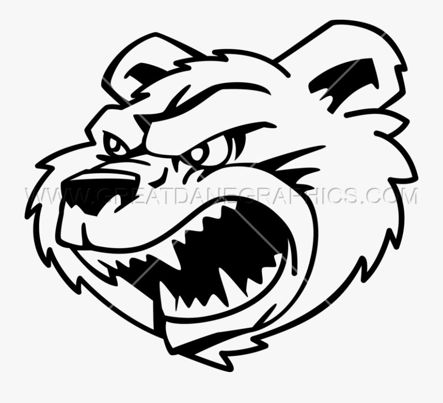Growling Production Ready Artwork - Growling Bear Clip Art, Transparent Clipart