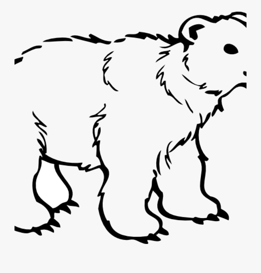 Polar Bear Clipart Free 19 Polar Bear Graphic Free - Outline Of Wild Animals, Transparent Clipart