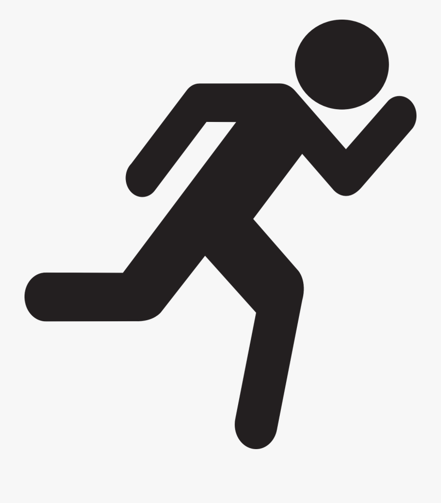 Stick Figure Stick Man Running Clip Art - Running Stick Man Png, Transparent Clipart