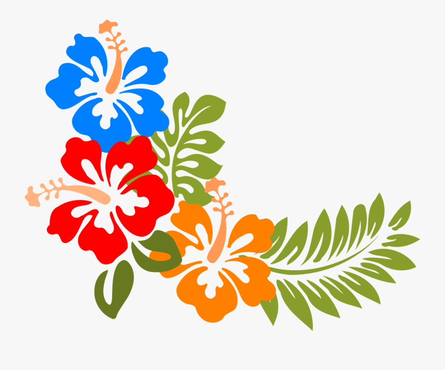 Hawaiian Flowers Vector, Transparent Clipart