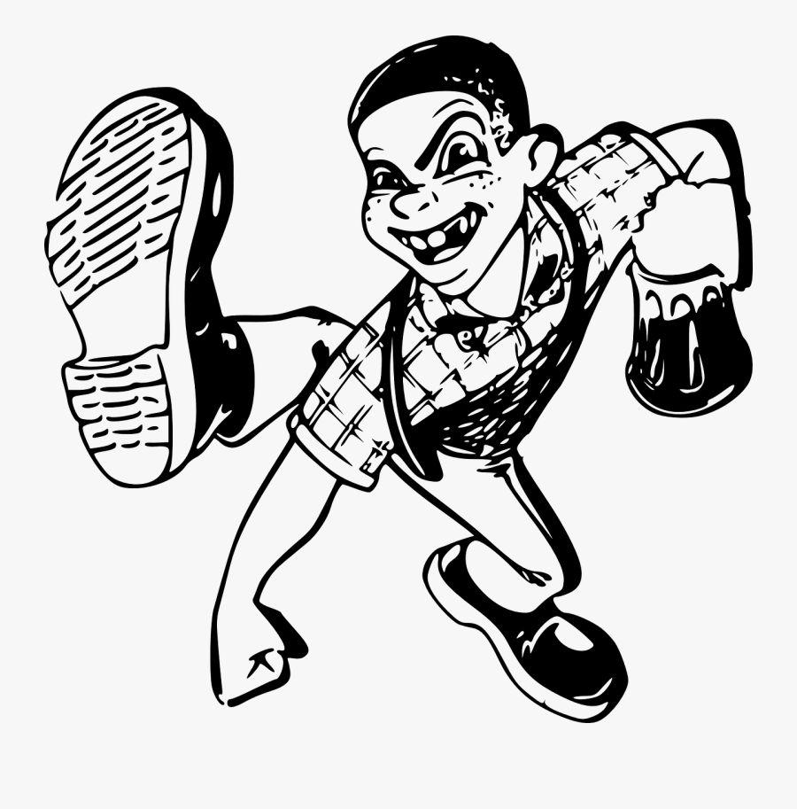 Free Vector Dancing Boy Clip Art - Bad Kids Png, Transparent Clipart