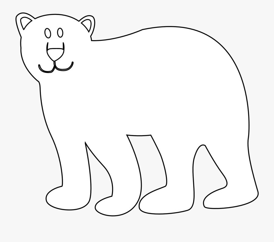 Bear Black And White Black And White Clipart Bear Free - Polar Bear Black And White Png, Transparent Clipart