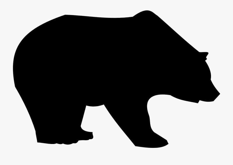 Bear, Animal, Wild, Wildlife, Nature - Bear Silhouette Clip Art, Transparent Clipart