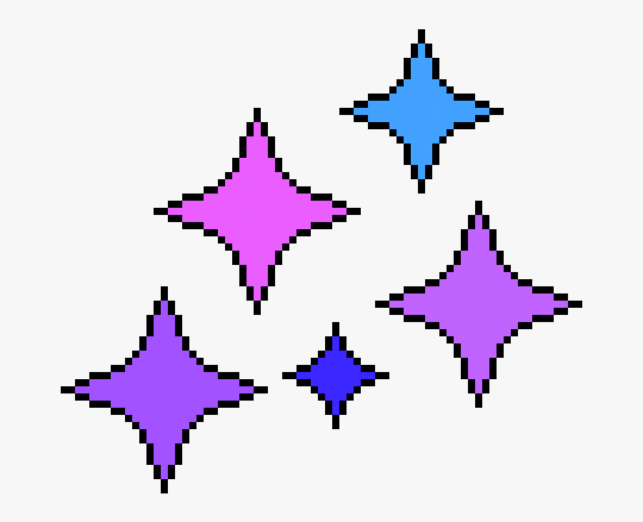 Png Pixel Art Sparkle Clipart , Png Download - Sparkle Pixel Star Png, Transparent Clipart