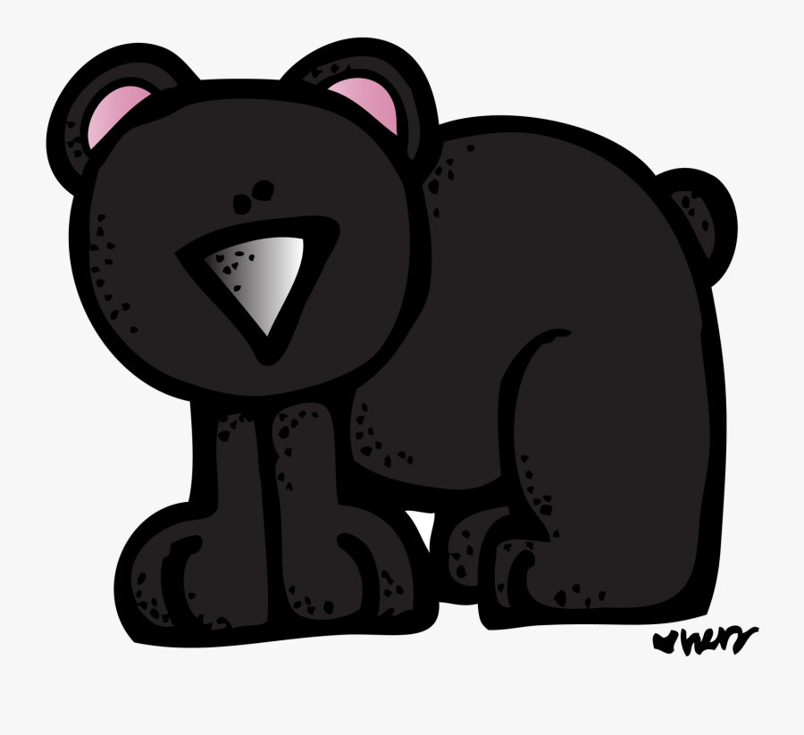 Kindergarten Clipart Bear - Melonheadz Bear Black And White, Transparent Clipart