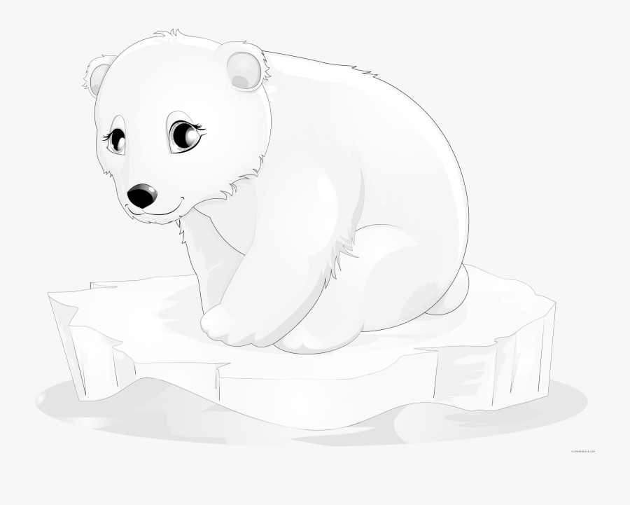 Polar Bear Clipart - Clip Art Polar Bear, Transparent Clipart