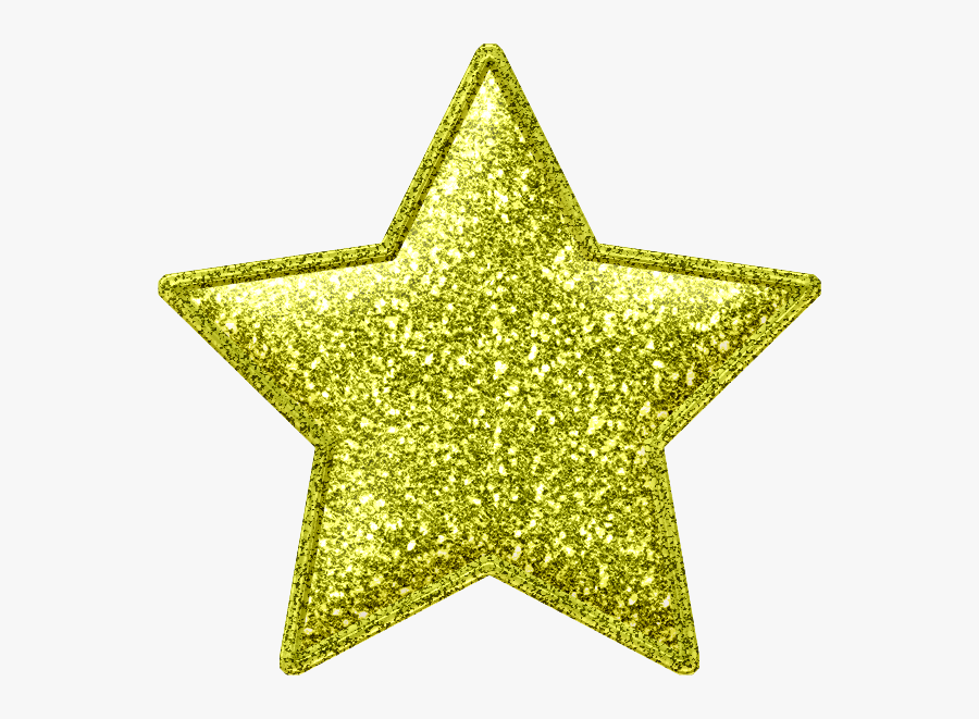 Lime Green Stars Pink - Yellow Glitter Star Clipart, Transparent Clipart