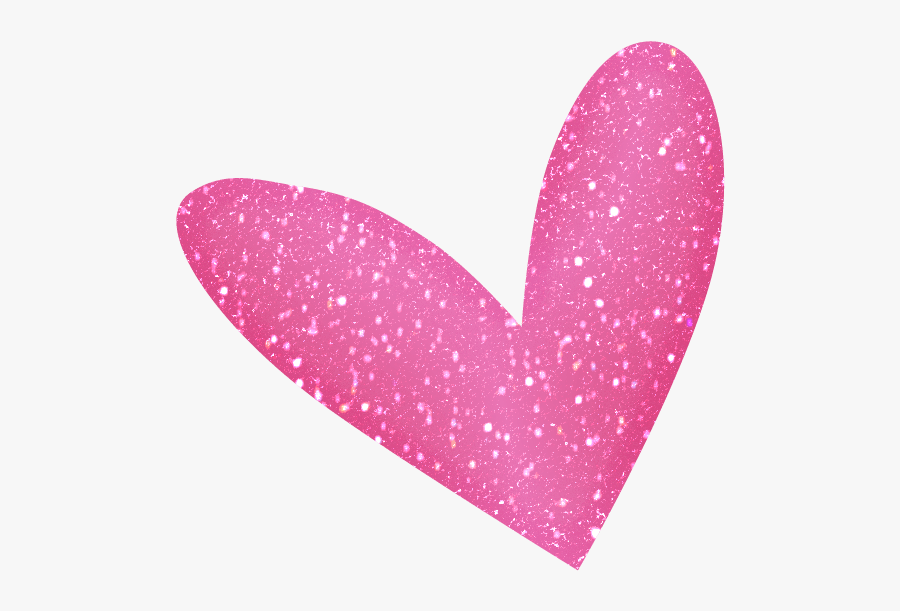 Sparkle Clipart - Pink Glitter Heart Clipart, Transparent Clipart