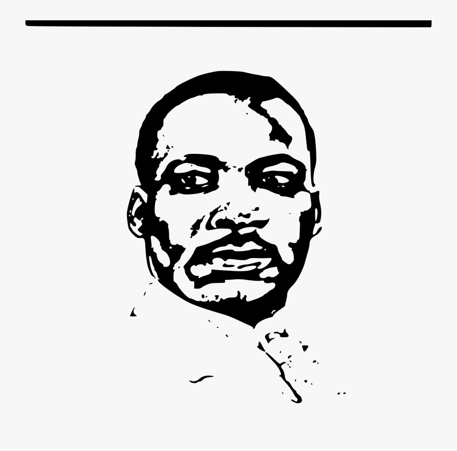 Clipart - Mlk Black And White Art, Transparent Clipart
