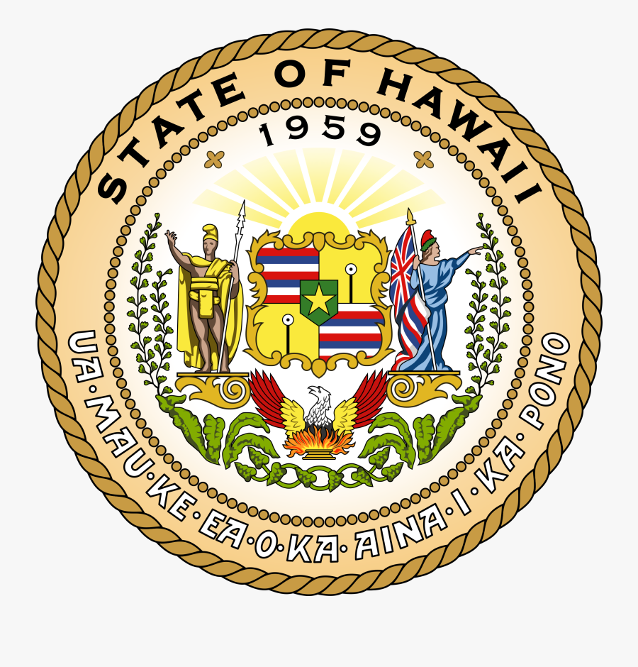 Hawaii As A State - Hawaii State Seal, Transparent Clipart