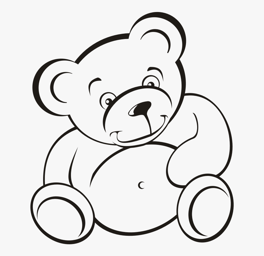 Teddy Bear Giant Panda American Black Bear Colouring - Giant Teddy Bear Drawing, Transparent Clipart