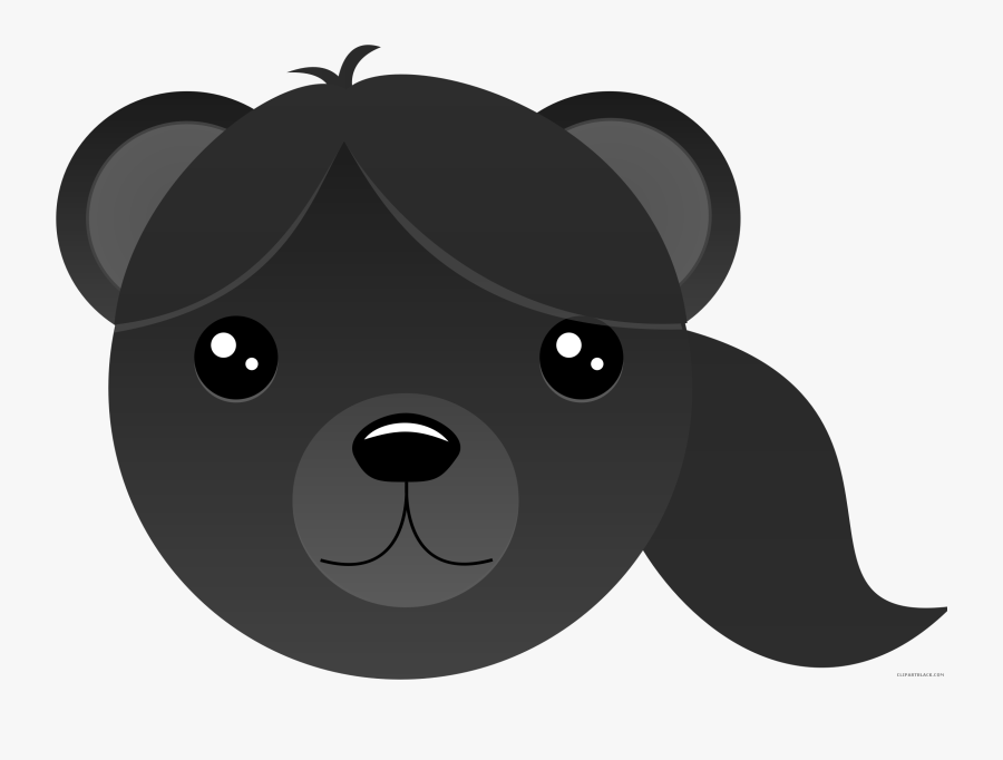 High Quality Bear Animal Free Black White Clipart Images - Cartoon, Transparent Clipart