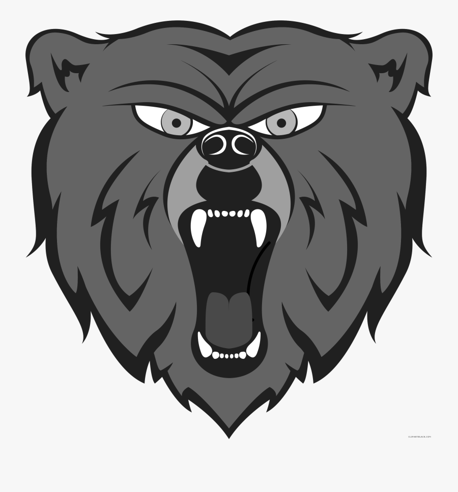 Transparent Bear Clip Art - Cartoon Picture Of A Angry Bear, Transparent Clipart