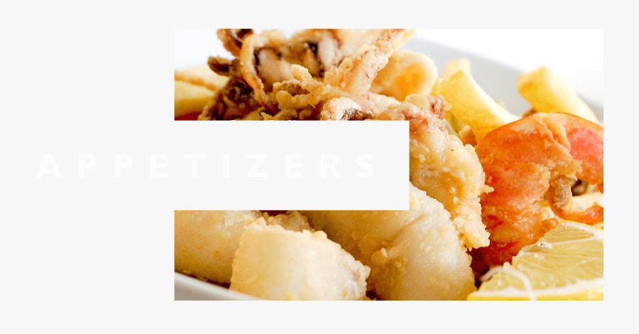 Iceberg Lettuce Topped With Tomatoes, Onions, Cucumbers, - Frittura Mista Di Pesce, Transparent Clipart