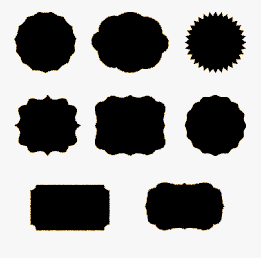 Transparent Sparkle Border Png - Border Frame Clipart Black, Transparent Clipart