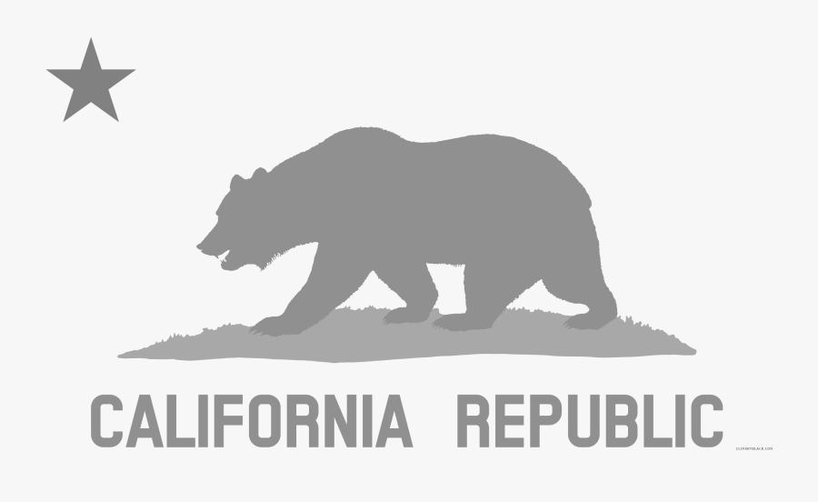 Clip Art Jpg Library Stock - California State Flag, Transparent Clipart