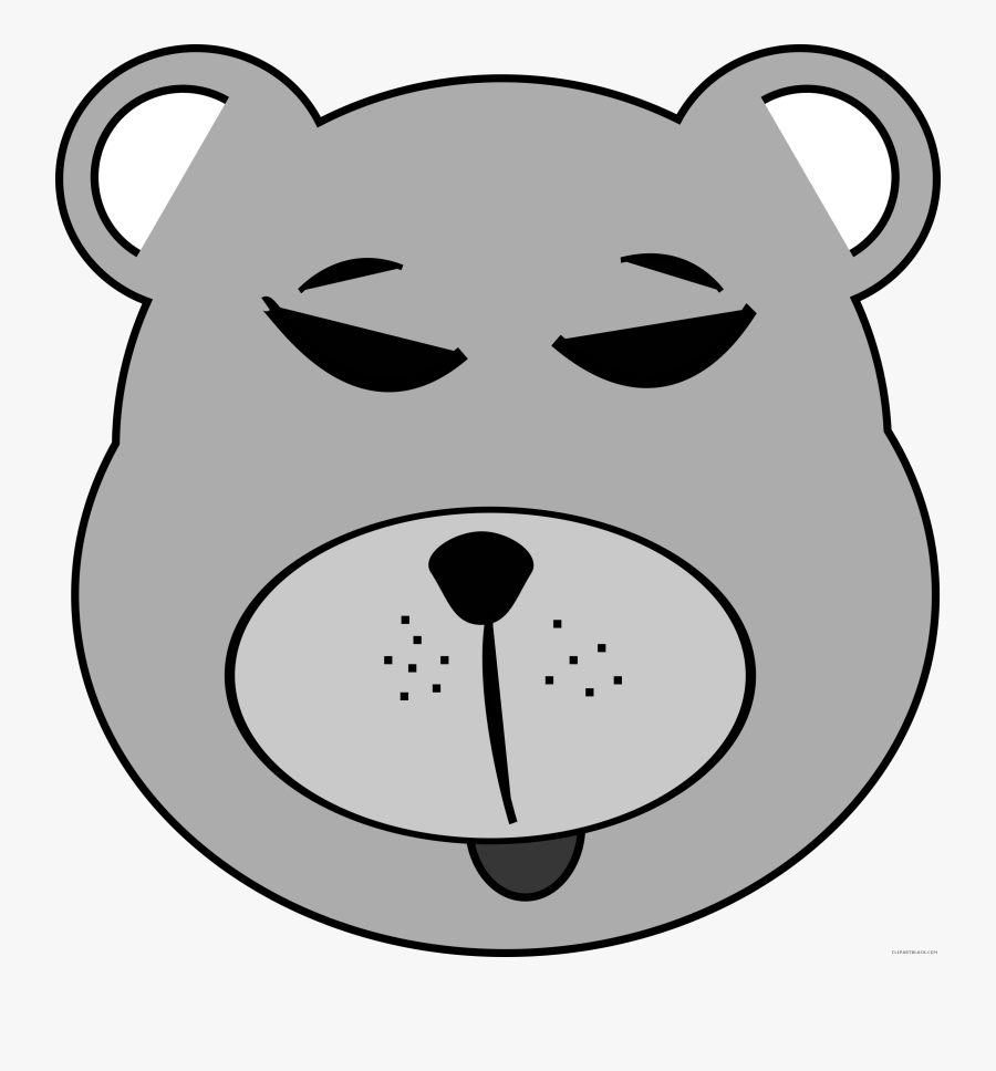 Banner Royalty Free Brown Bear Clipart Black And White - Clip Art, Transparent Clipart