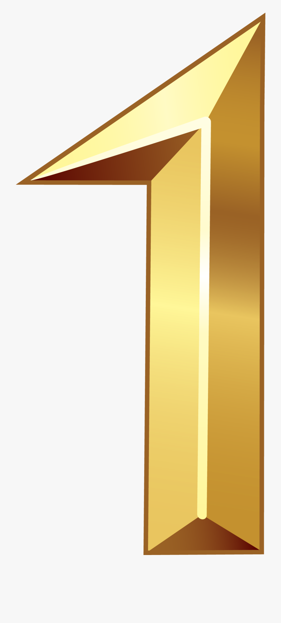 Gold Number 1 Transparent , Free Transparent Clipart - ClipartKey