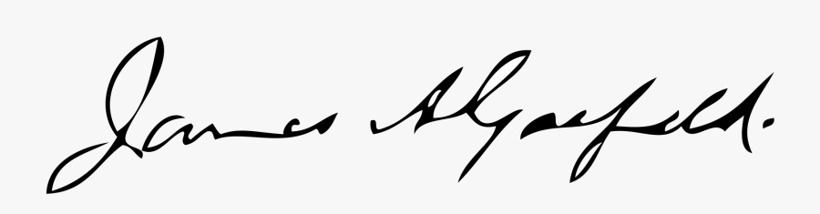 President Garfield Signature Clipart , Png Download - James Garfield Signature, Transparent Clipart