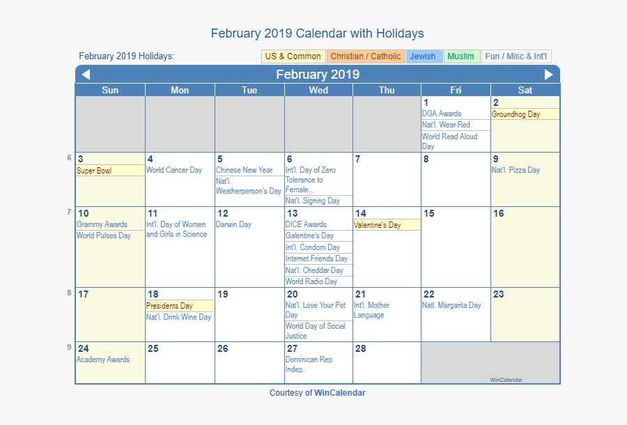 October 2019 Calendar With Holidays, Transparent Clipart