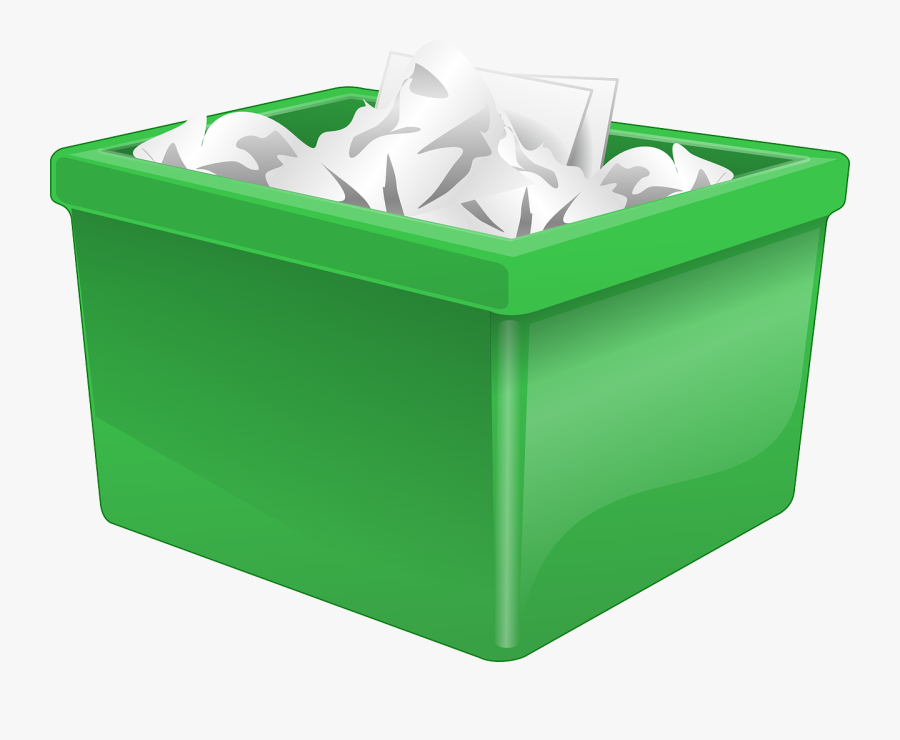 Box Filled With Paper, Transparent Clipart