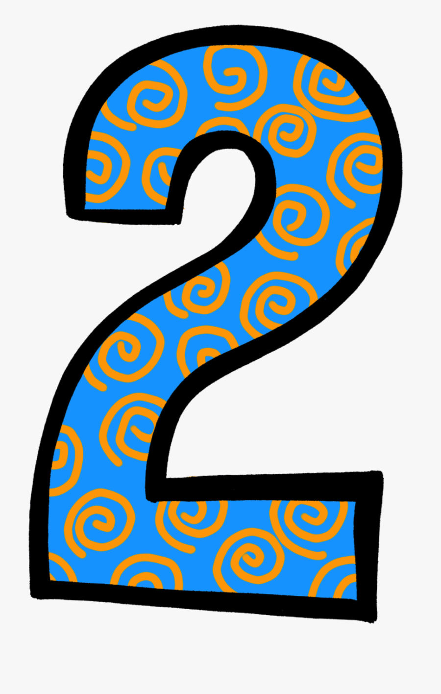 Number 2 Clip Art - Clip Art Of Two, Transparent Clipart