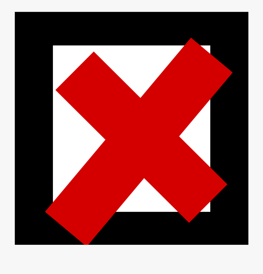 Check Cliparts For Free Clipart And Use In Transparent - Red X In Box, Transparent Clipart