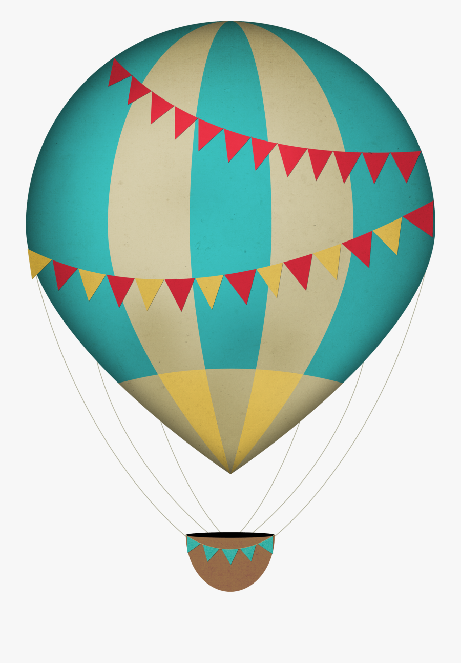 Vintage Hot Air Balloon - Hot Air Balloon Clipart, Transparent Clipart
