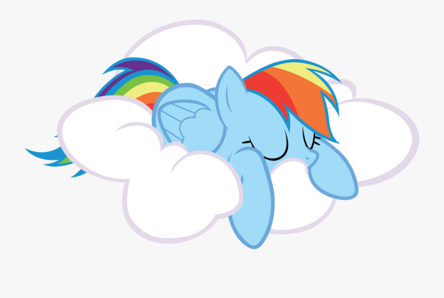 Eqd Exclusive Interview - My Little Pony Rainbow Dash Sleeping, Transparent Clipart