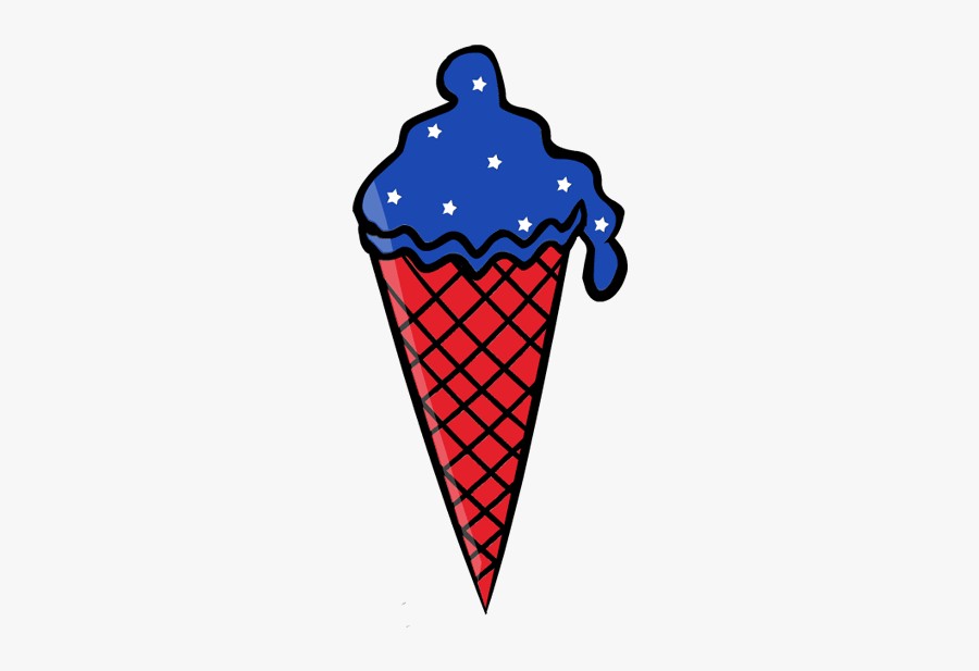 Presidents Day Clip Art - Ice Cream Cone, Transparent Clipart