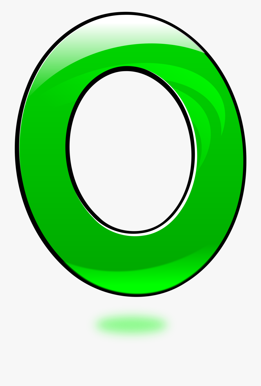 Area,symbol,number - Green Number 0 Clipart, Transparent Clipart