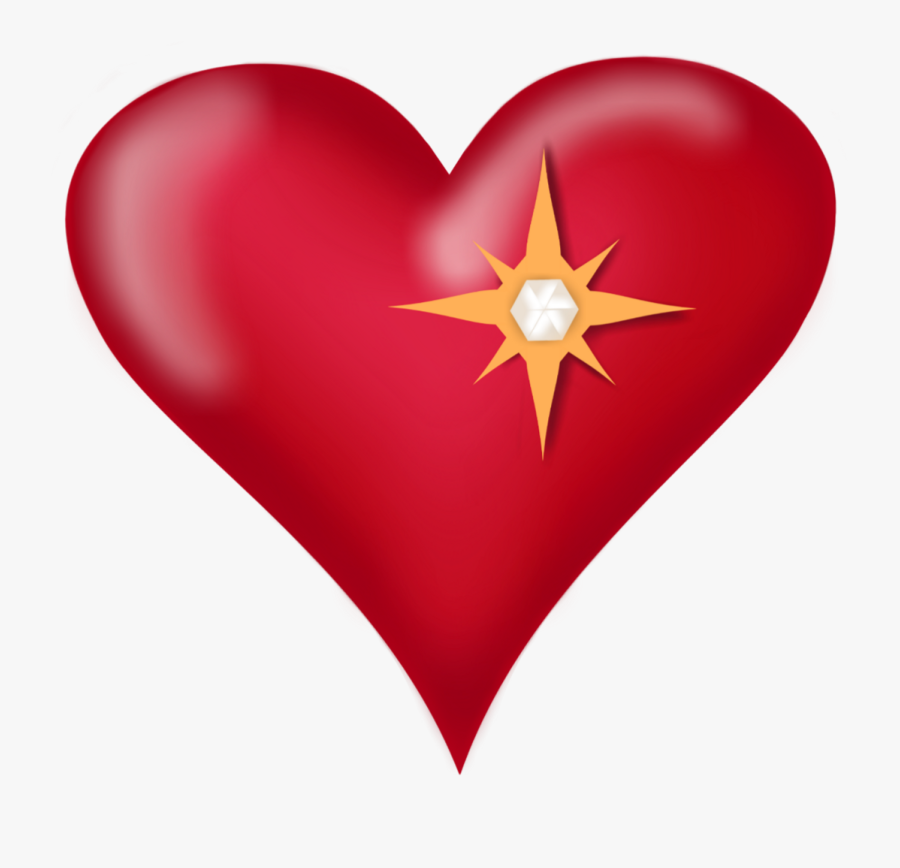 Mydrawing Redheart Diamond Sparkle Emoji - Heart, Transparent Clipart