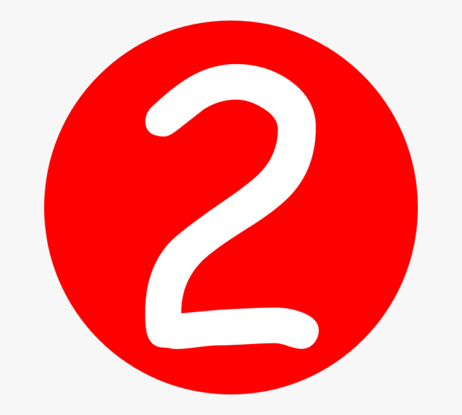 Number 3 Red Circle, Transparent Clipart