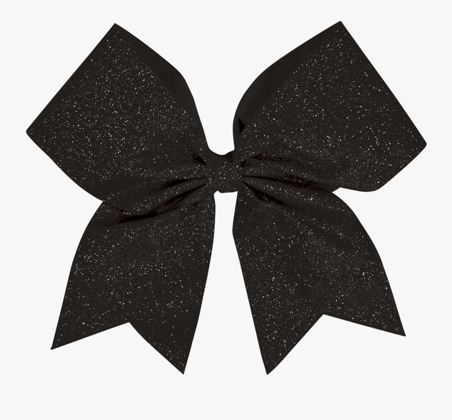 Sparkle Cheer Bow Clipart - Black Cheer Bow Clipart, Transparent Clipart