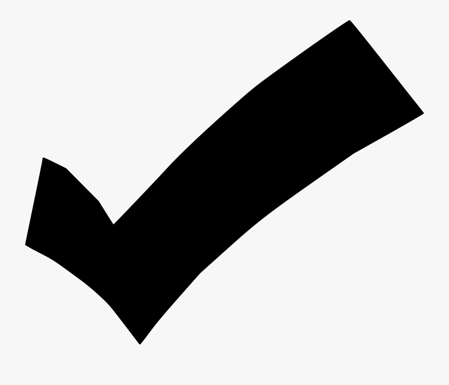Clipart - Checkmark Clipart Black And White, Transparent Clipart