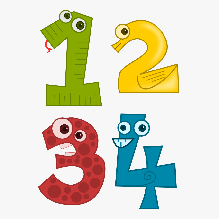 Numbers Clipart Pre School - Animal Number 1 Png, Transparent Clipart