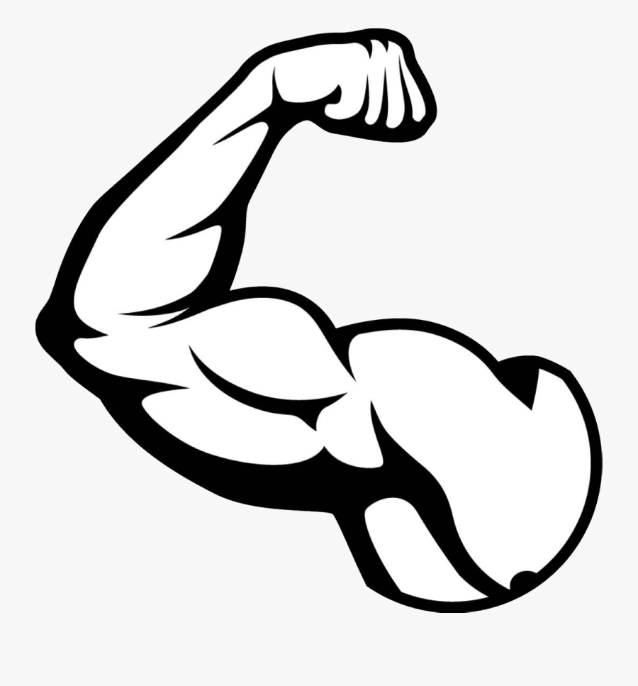 Muscle Arm Png Picture Muscles Clipart Black And- - Muscle Png, Transparent Clipart