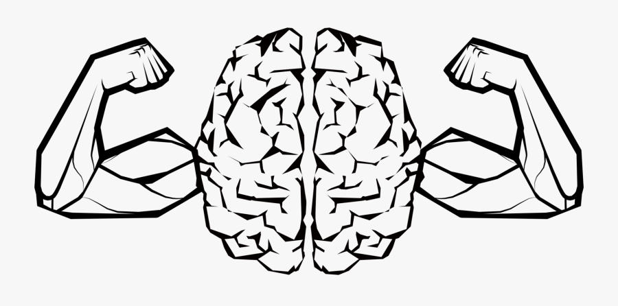 Art,symmetry,monochrome Photography - Brain Power Black And White, Transparent Clipart