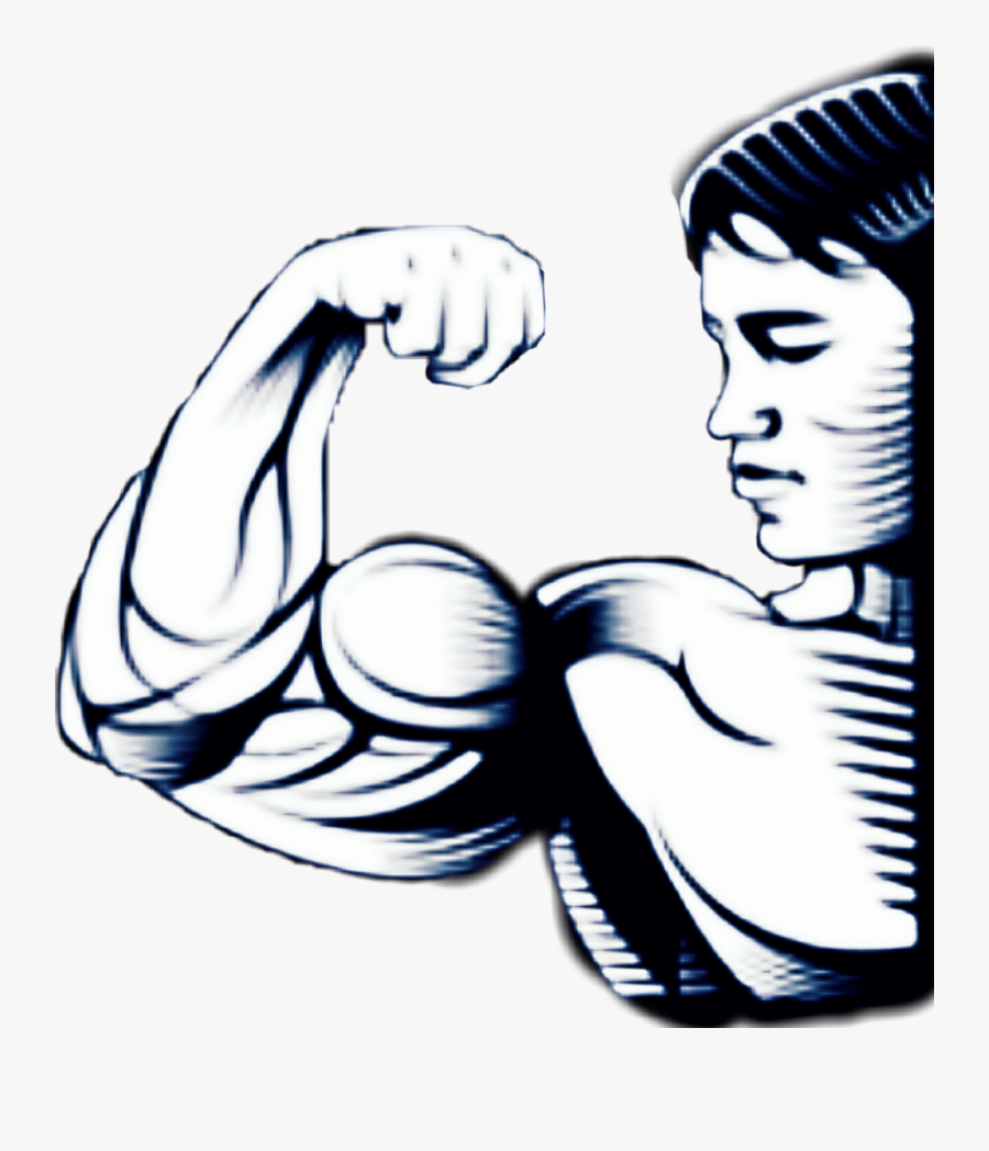 Muscle Sticker Clipart , Png Download - Arnold Schwarzenegger Illustration, Transparent Clipart