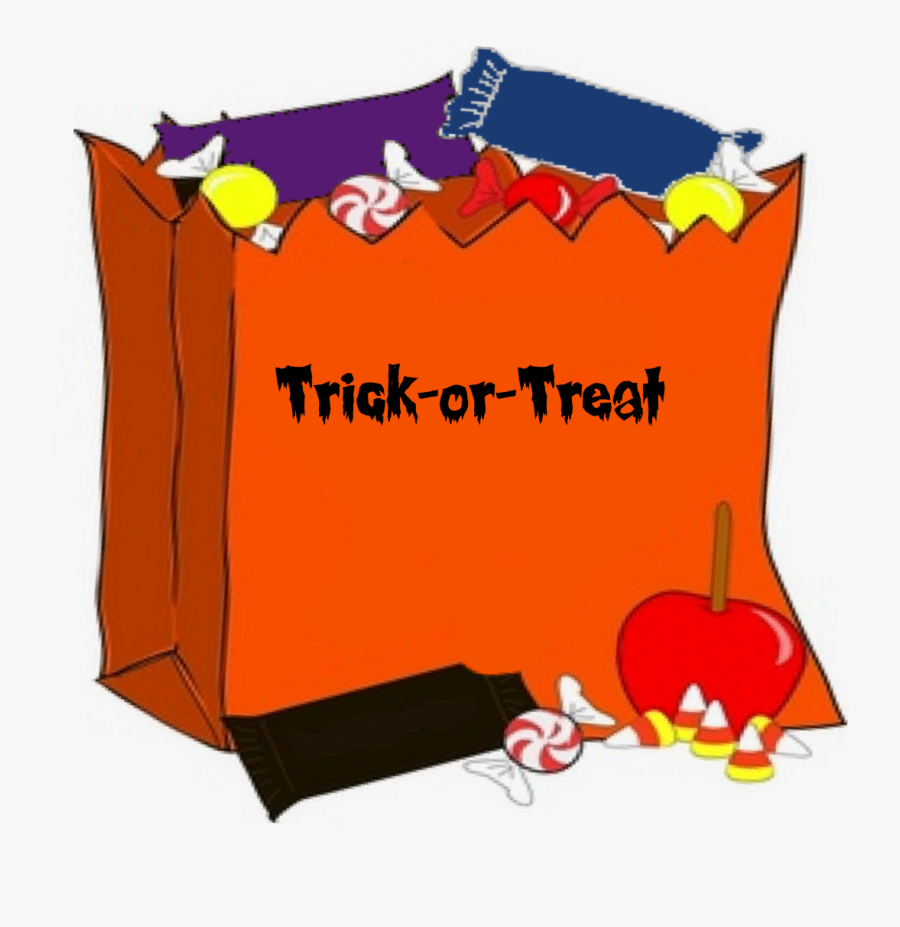 Trick Or Treat Bag Clipart - Halloween Candy Clip Art, Transparent Clipart