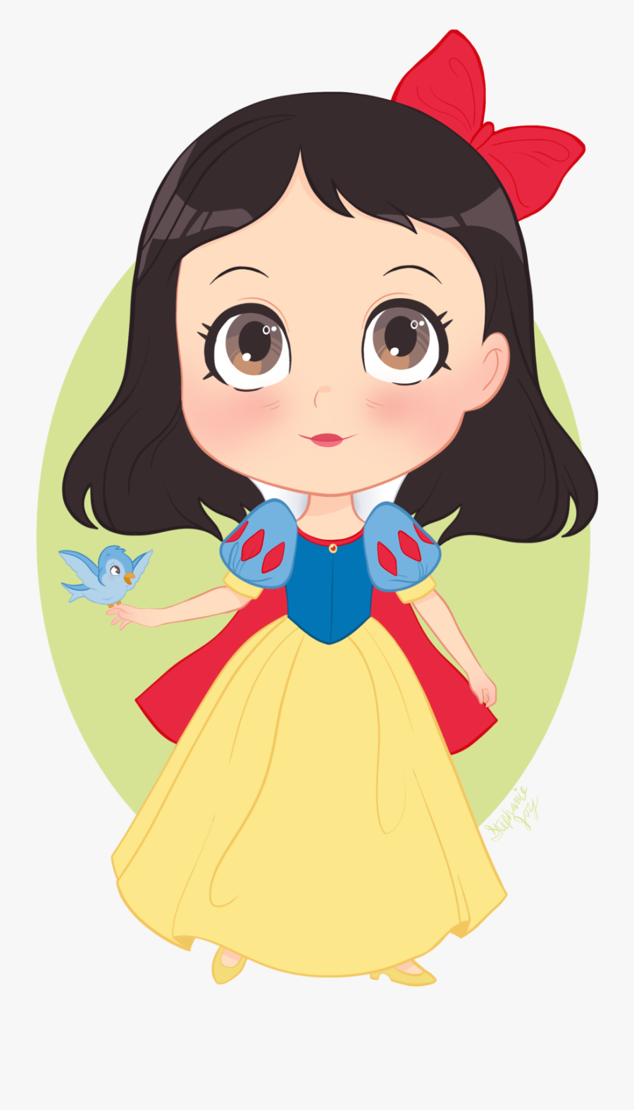 Snow White Is Just So Cute, I Love Drawing Her Check - Cute Cartoon Snow White, Transparent Clipart