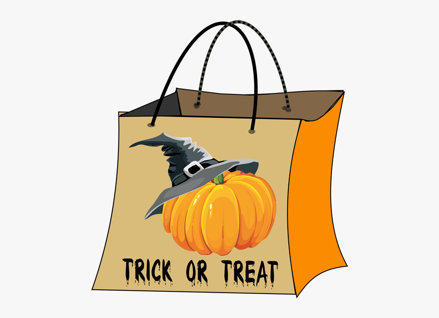 Trunk Or Treat Clip Art - Trick Or Treat Bag Clip Art, Transparent Clipart