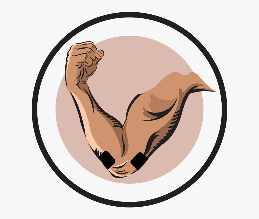 Electrode Pad Placement By Body Part Part - Tens Pad Placement For Elbow Pain, Transparent Clipart