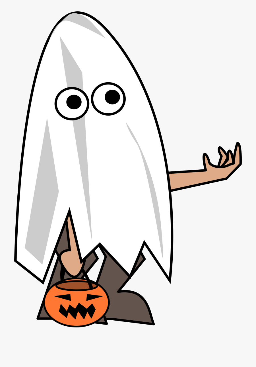 Clipart - Cartoon Trick Or Treaters, Transparent Clipart