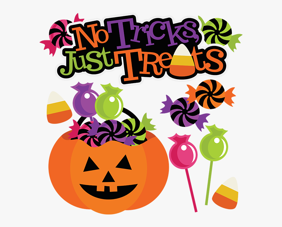 28 Collection Of Halloween Treats Clipart - Halloween No Tricks Just Treats, Transparent Clipart