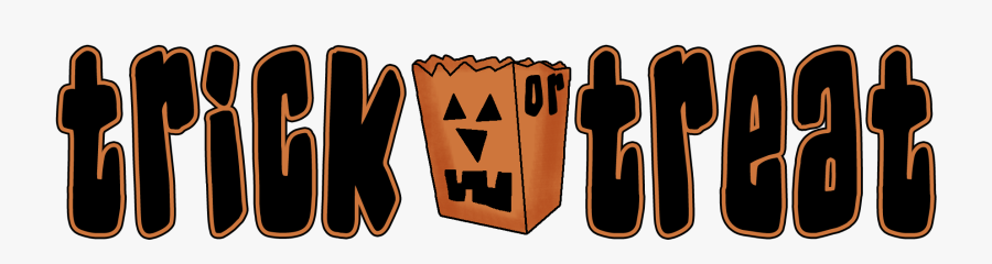 Jpg Freeuse Library Trick Or Treat Word Clipart - Trick Or Treat Clip Art Free, Transparent Clipart