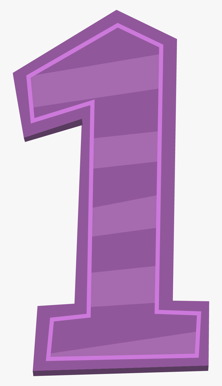 1 Clipart Purple - Purple Number 1 Transparent, Transparent Clipart